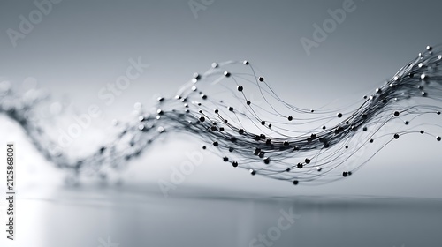 one flowing linear form connecting strategic business elements, abstract organizational design, modern consulting concept
