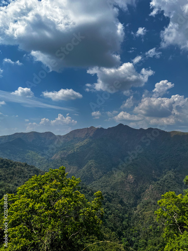 clouds over the mountains