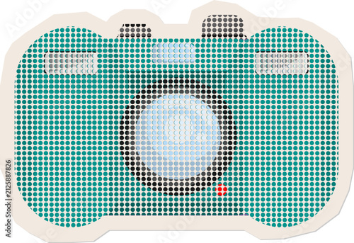 Camera Halftone Paper Cut Out
