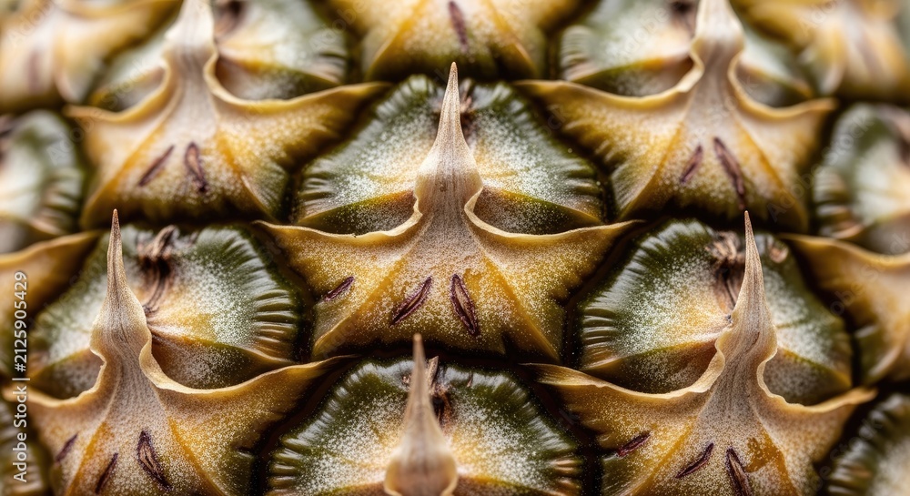 Fototapeta premium Close-up of Pineapple Skin Texture.