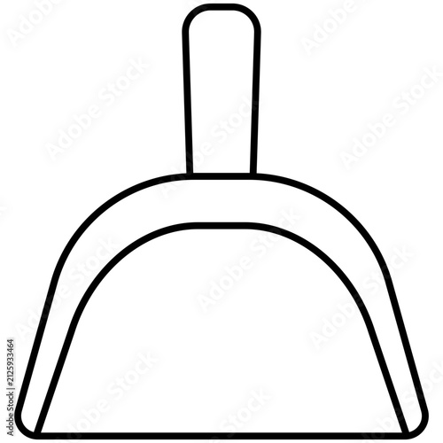 Dustpan Vector Icon Illustration