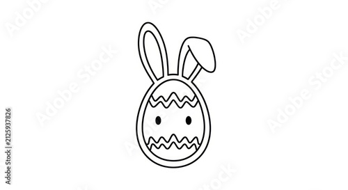 Tapety artystyczne Easter bunny egg cartoon character.