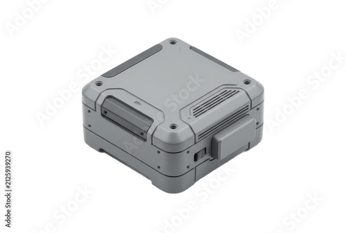 Rugged gray industrial electronic equipment case