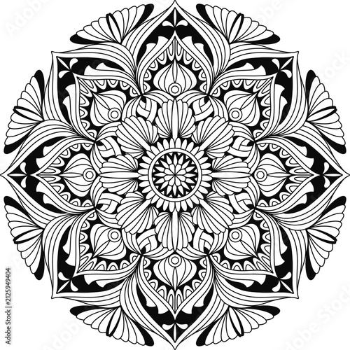 Simple Line Drawings, Line Drawings for Painting Practice, Mandala Paintings, Floral Ideas line Drawings for Making Coloring Books, Printings, Covers, Patterns on Product Surfaces, black line drawings