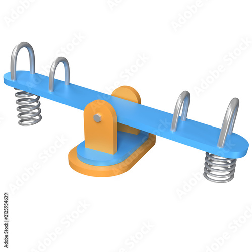 Obraz na płótnie Seesaw 3D Icons