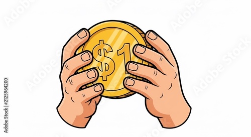 Golden Grasp: A Stylized Coin Clutch