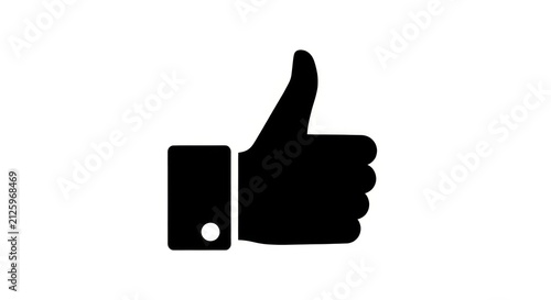 Thumb up icon for approval and success.