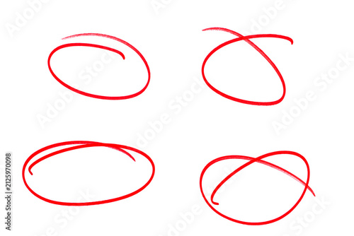 Hand-drawn doodle grunge circle highlights.
