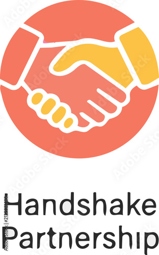 handshake icon vector illustration
