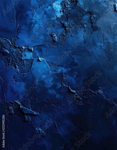 An abstract textured background in deep shades of blue.