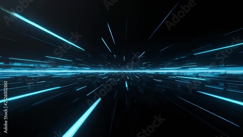 Abstract light streaks motion blur neon glow digital background