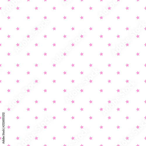 Pink stars seamless transparents pattern