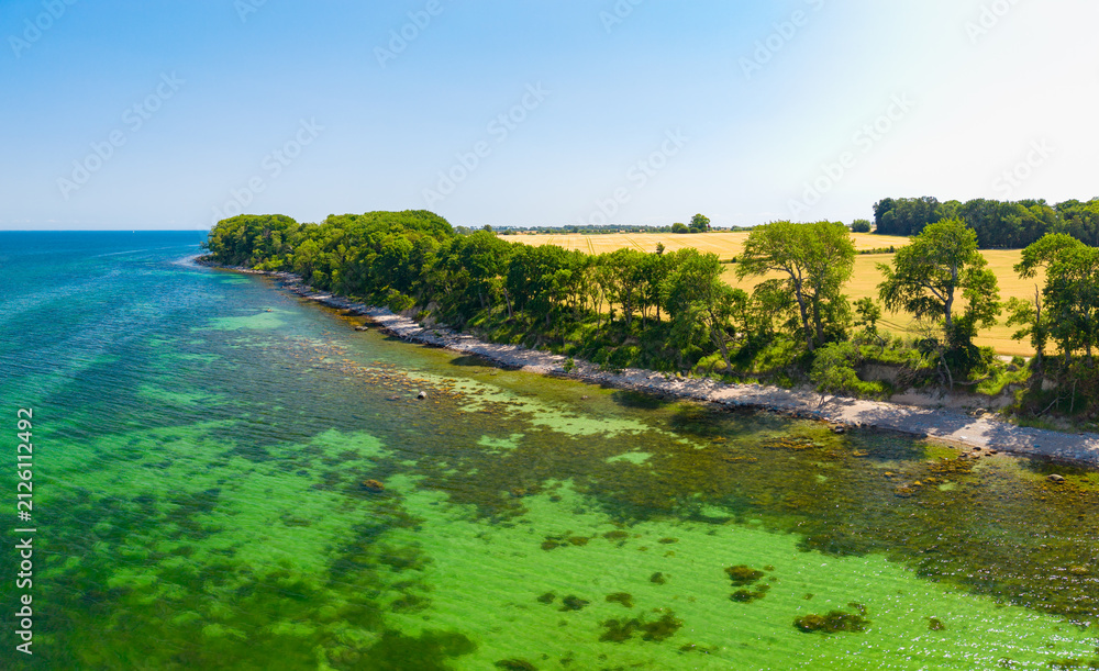 Obraz premium Katharinenhof Coast, Fehmarn Island, Baltic Sea, Germany
