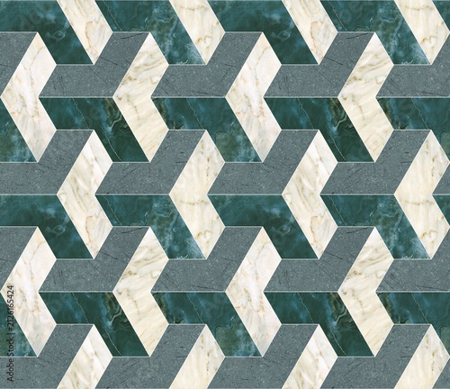 Modern Geometric Seamless Tile Pattern collection with Wood, Marble, and Concrete Textures for Interior Floor and Wall Design. High-resolution seamless geometric tile pattern background 