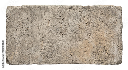 Cuadro en lienzo Rough textured concrete block with visible aggregate and cracks