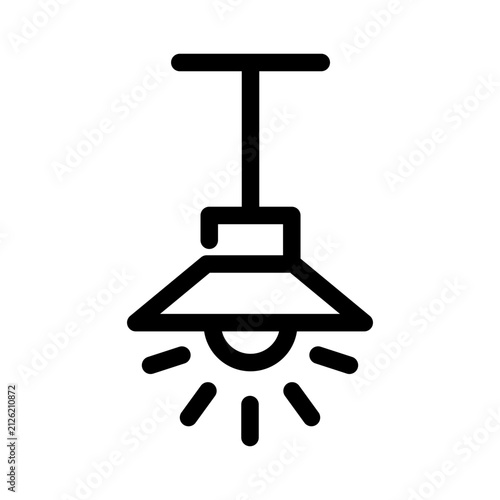 Hanging Lamp Icon design template