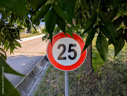Quadro su tela no parking sign on the road