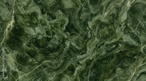Green marble texture with swirling organic patterns