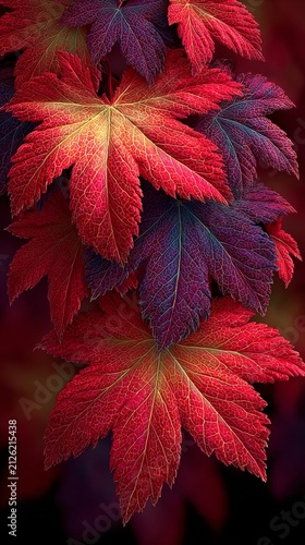 Captivating montage of fall colors and seasonal charm. Cinematic poster. An autumnal fantasy: bright leaves and halloween mysteries. Film poster. Poster illustration.