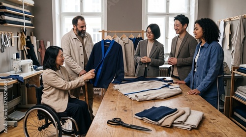 Japanese designers review adaptive clothing with adult wearers in atelier