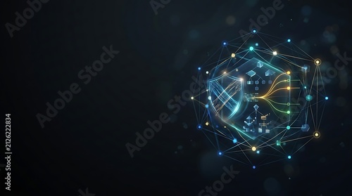 Cyber security and data protection network concept