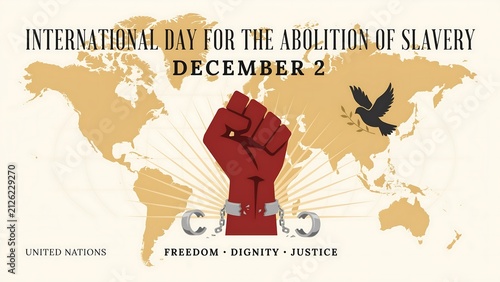 International day for the abolition of slavery poster