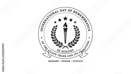 International day of remembrance slave trade emblem