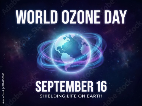 International Ozone Day, World Ozone Day background 