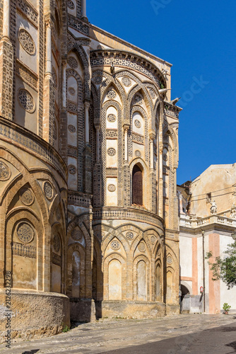 Konstfotografi Decorated apses of Monreale Cathedral in Sicily, Italy
