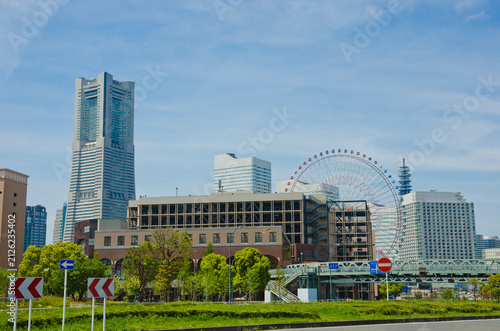 Yokohama Minato Mirai cityscape in Kanagawa prefecture, Kanto, Japan.