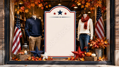Columbus Day Store Sale Display