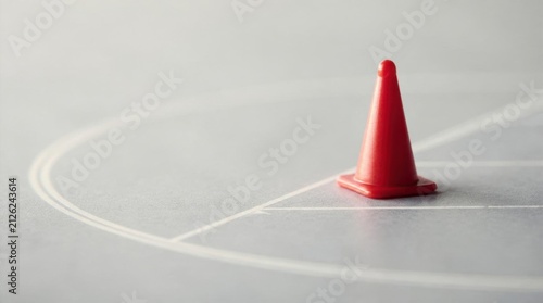Red Cone on Miniature Court Matte Surface