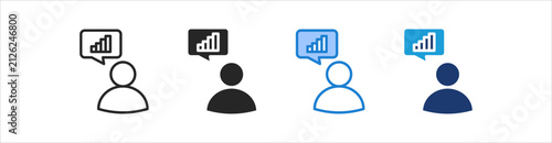 Consultant Icon Set Multiple Style Vector Collection