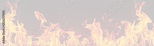 Intense orange and yellow flames rising against a dark background with dynamic swirling shapes on transparent background