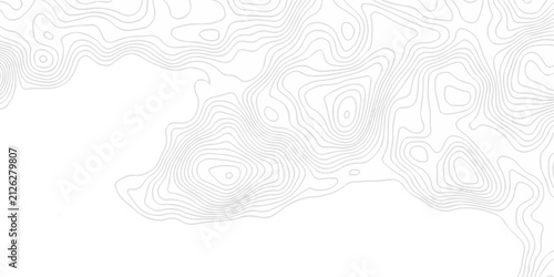 Foto Abstract topography pattern seamless lines sea map modern design white background