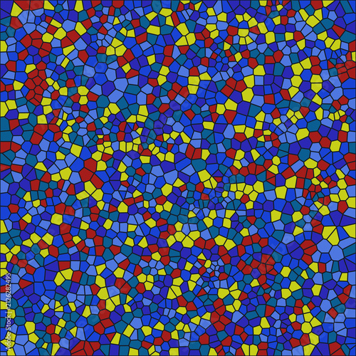 Bild auf Leinwand Modern primary color geometric mosaic digital background
