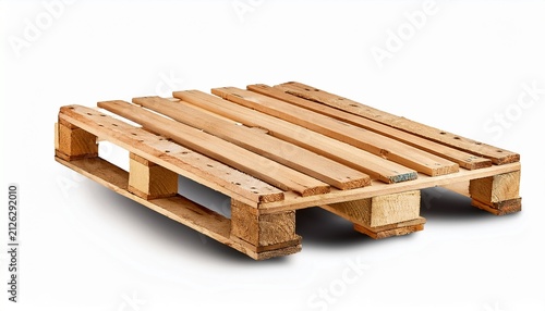wooden pallet isolated on a transparent or white background