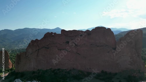 Overhead view of Garden of the Gods