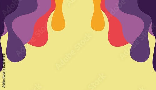 Canvastavla Abstract Background Design Featuring Liquid Flowing Shapes in Vibrant Colorful G