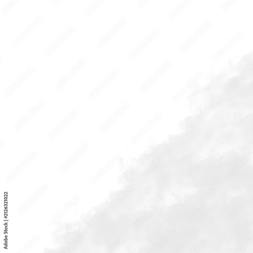 Fototapeta premium White Decorative Cloud Smoke Corner Border Element⁠
