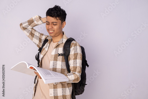 A Student's Frustration Captured: Struggling with Homework Under Uncertain Thoughts