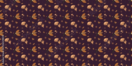 Obraz na płótnie Deep navy blue background adorned with a sophisticated, repeating pattern of war