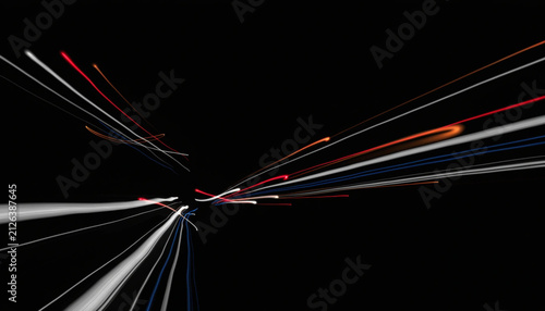 light trails on a dark background