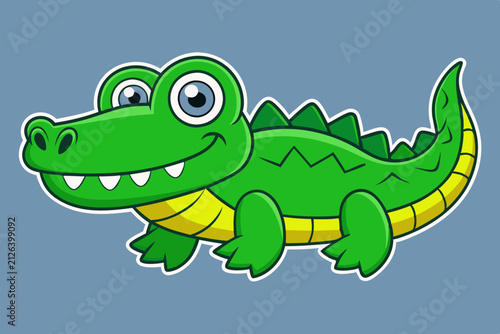 Aggressive Alligator Mascot Logo Vector Fierce Crocodile Esports Sports Team Emblem.