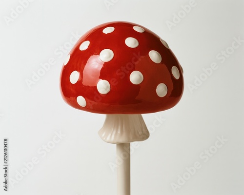 Red Polka-Dot Mushroom Lollipop