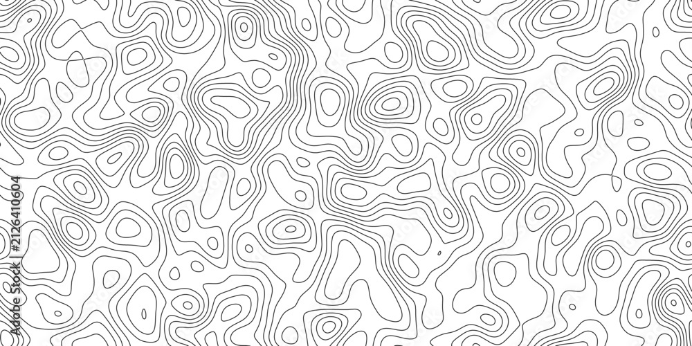 Naklejka premium Abstract modern terrain contour line background, clean topo lines with open negative space, for wallpaper, poster and branding.