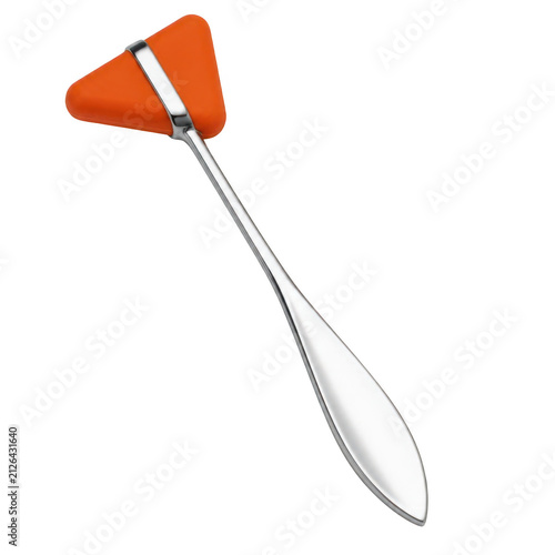 Orange Taylor Reflex Hammer Medical Neurological Diagnostic Tool Isolated