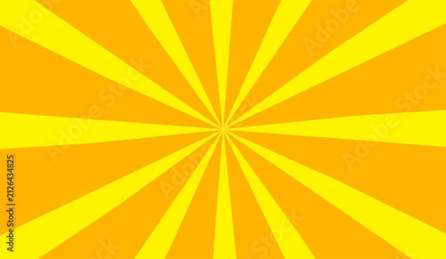 Obraz na plátně Abstract sunburst yellow radial sunrays background for modern designs, banners, poster, advertisement, presentations and social media post