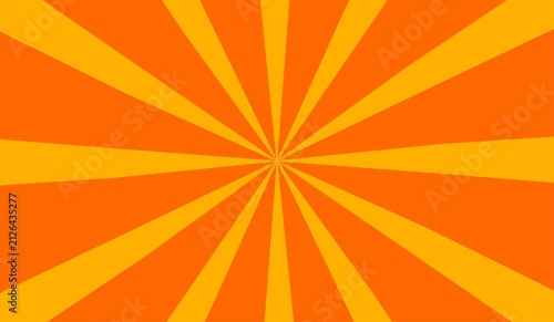 Fotografie Abstract sunburst orange radial sunrays background for modern designs, banners, poster, advertisement, presentations and social media post