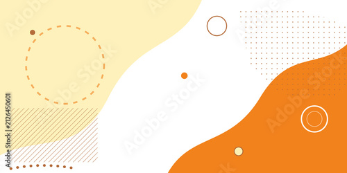 Abstract geometric composition with organic shapes with dotted textures on transparent background